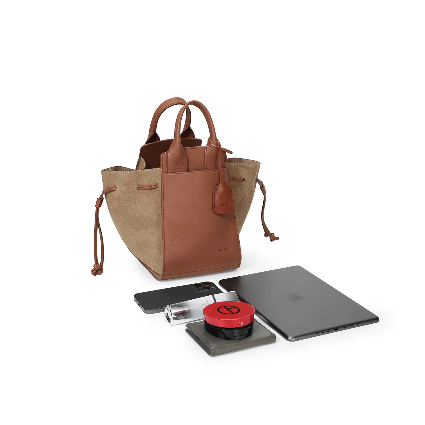 LU-II Ruched Top Handle Bag - Image 13