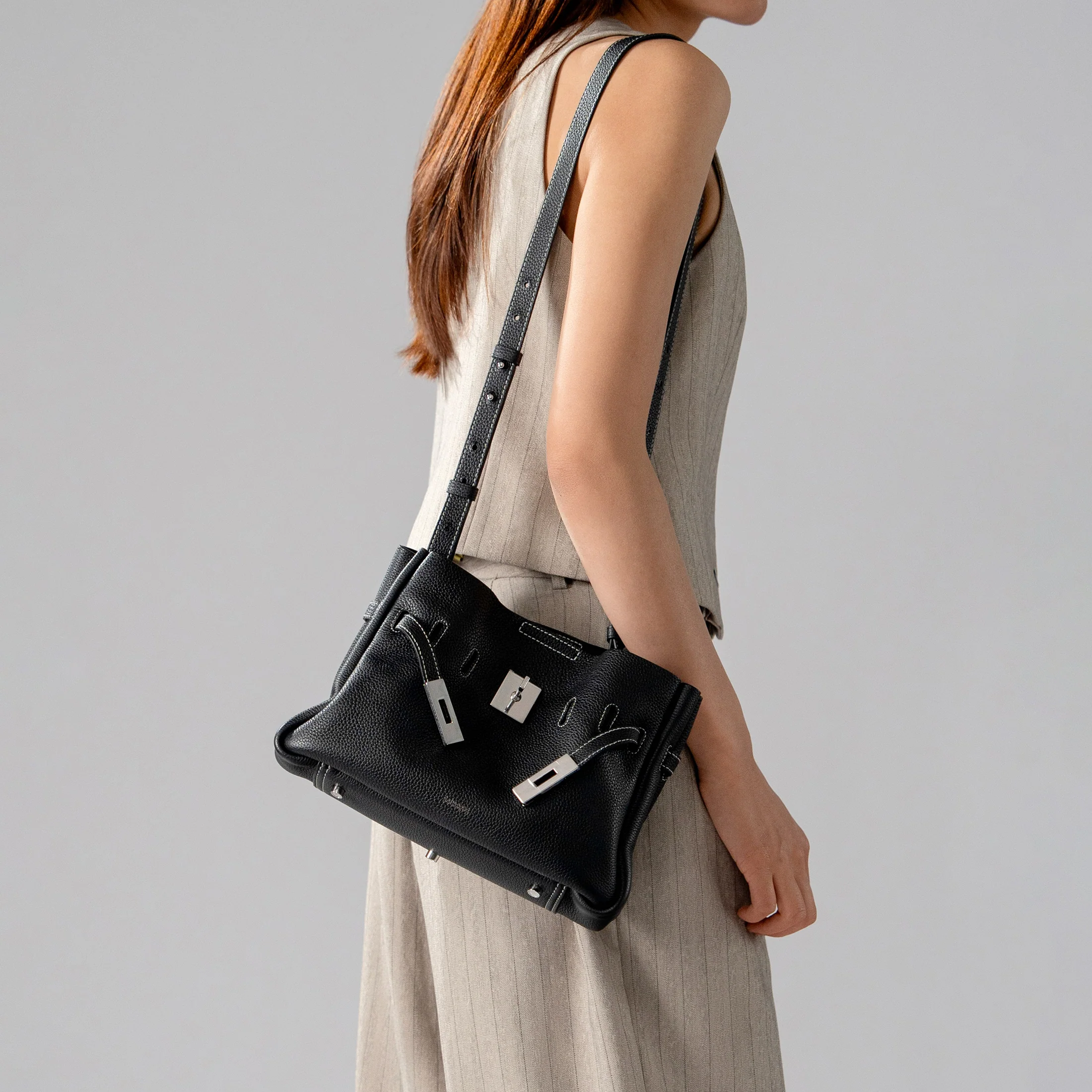SAOIRSE Belt Soft Structural Shoulder Tote Mini - Image 7
