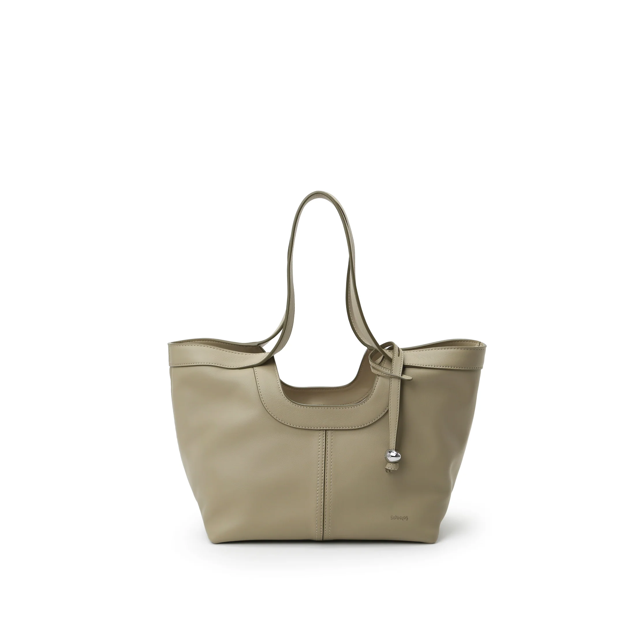 Scoop Top Basket Tote Bag - Image 3